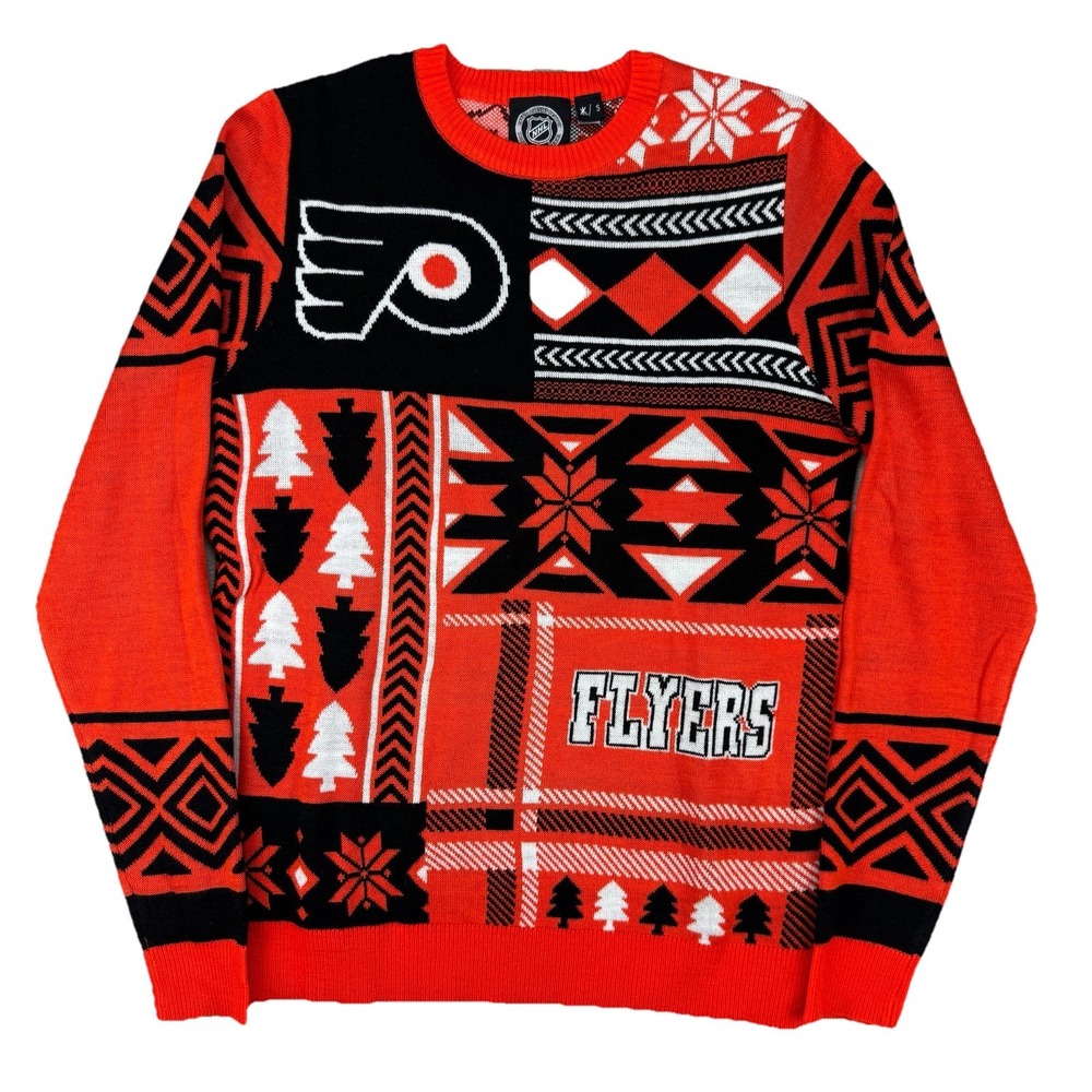 Philadelphia Flyers NHL Ugly Christmas Sweater Mens‎ Small Holiday Knit